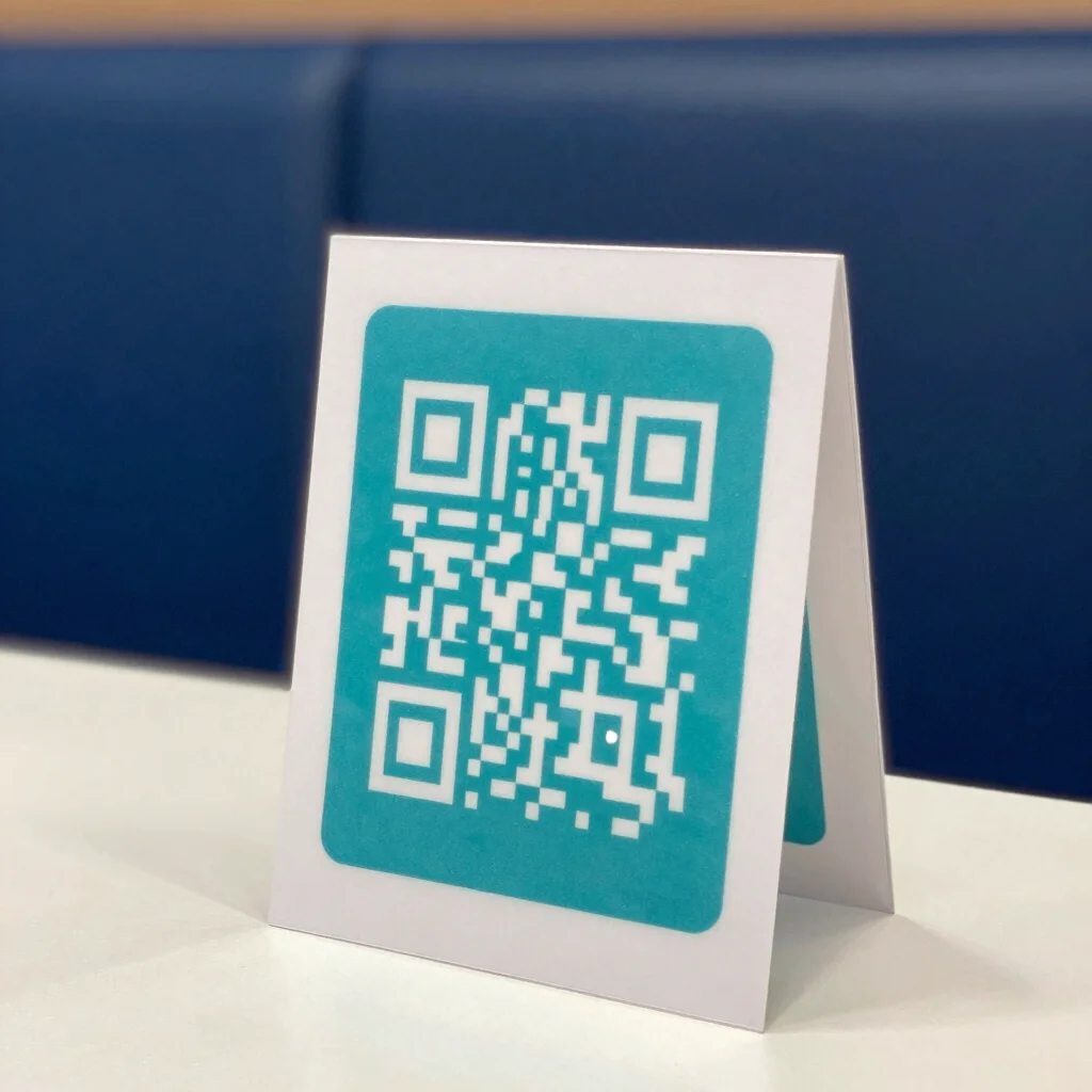Menú QR Plastificado para Restaurante
